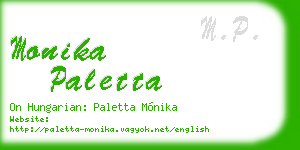 monika paletta business card