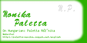 monika paletta business card